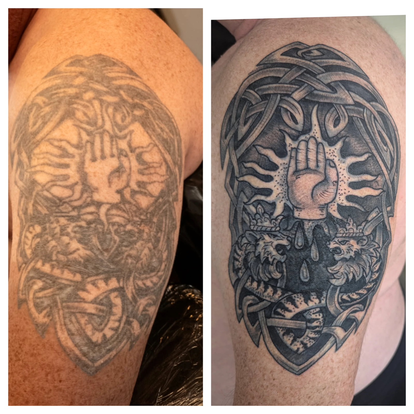 Tattoo by @jasonpellandtattoo — black_and_grey