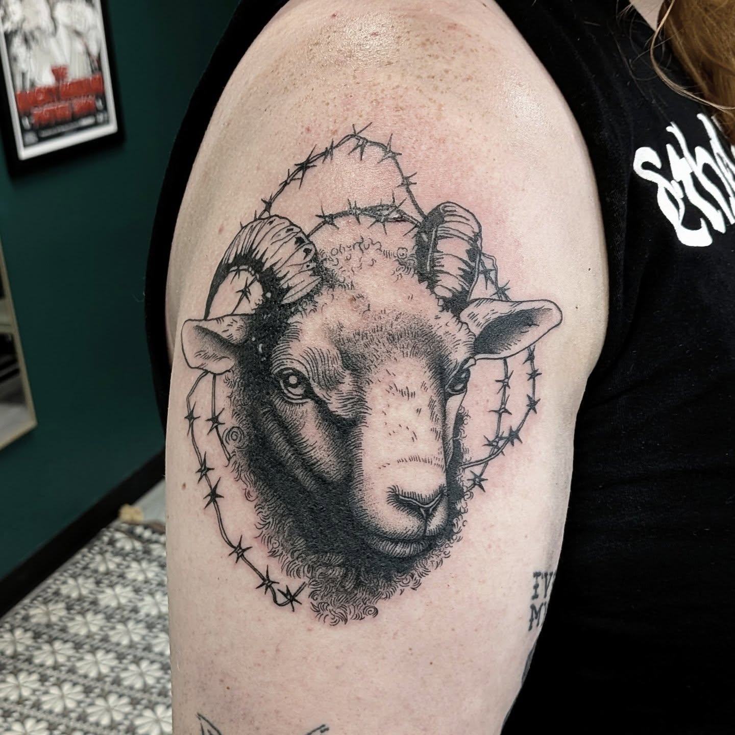 Tattoo by @darkdaystattoos — realism, black_and_grey