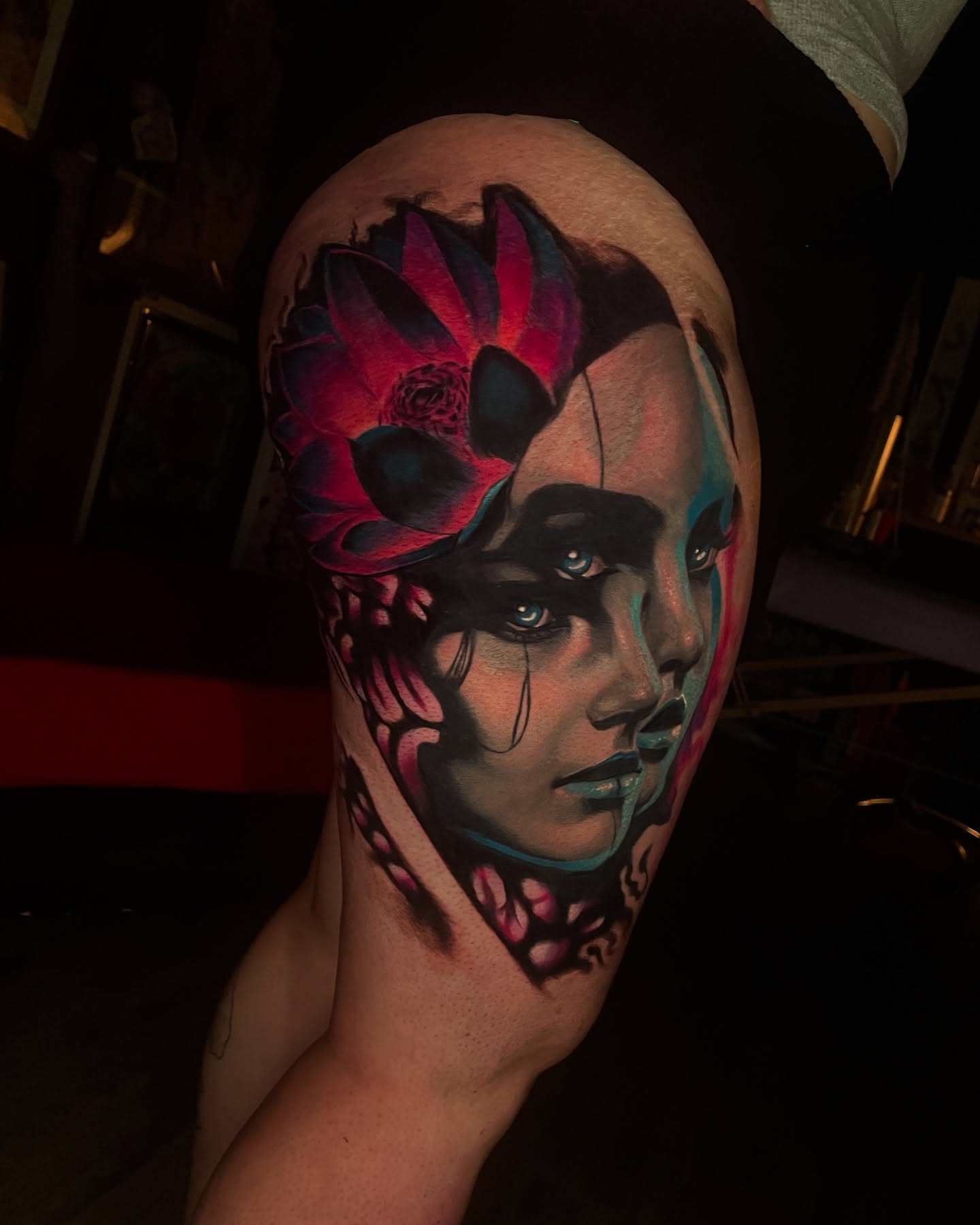 Tattoo by @d.p.r_tattoos — realism, dark_realism