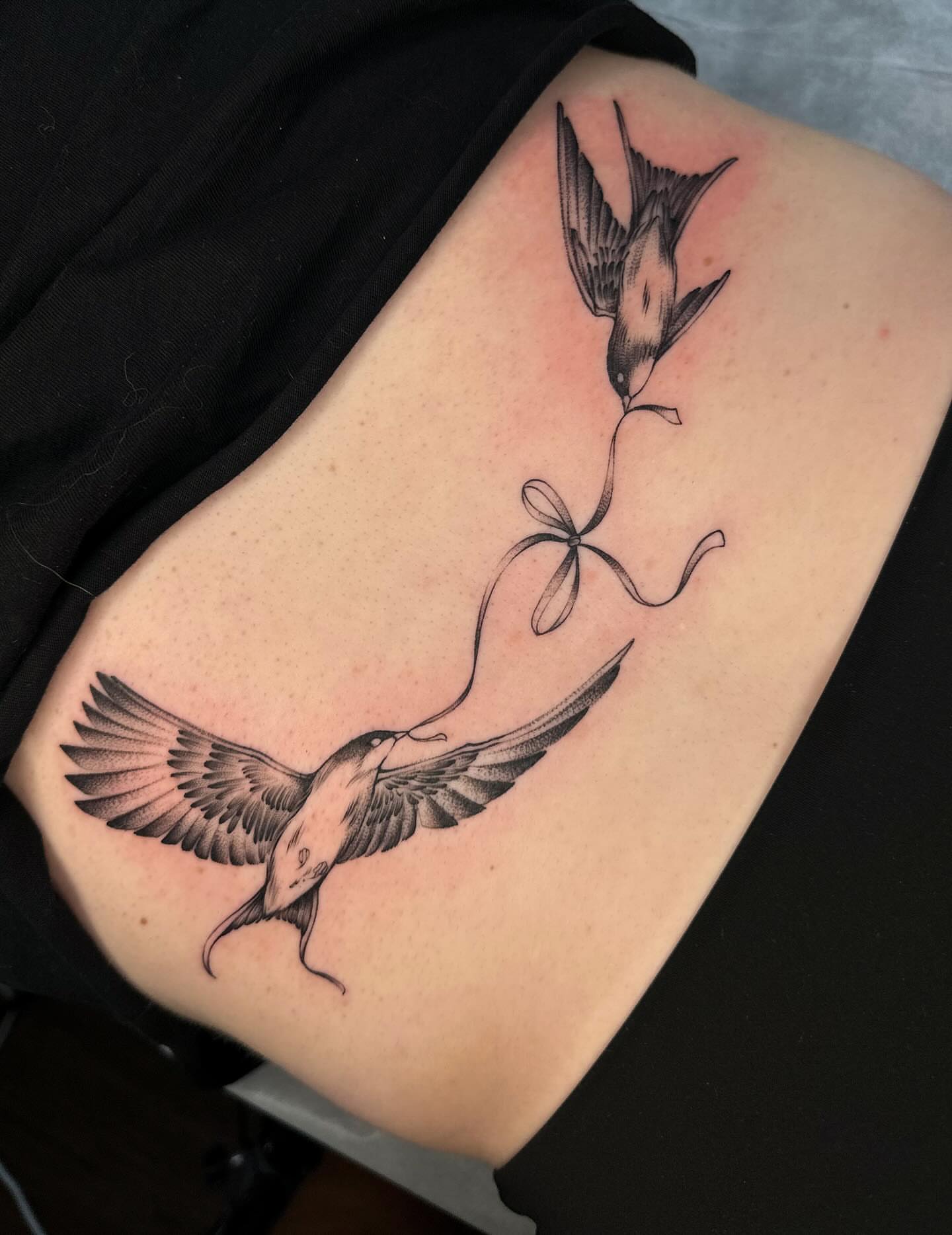 Tattoo by @maggieangulotattoo — black_and_grey