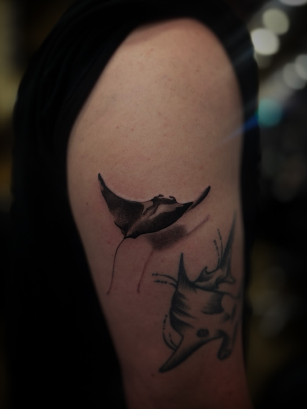 Tattoo by @donangeloxx โ black_and_grey