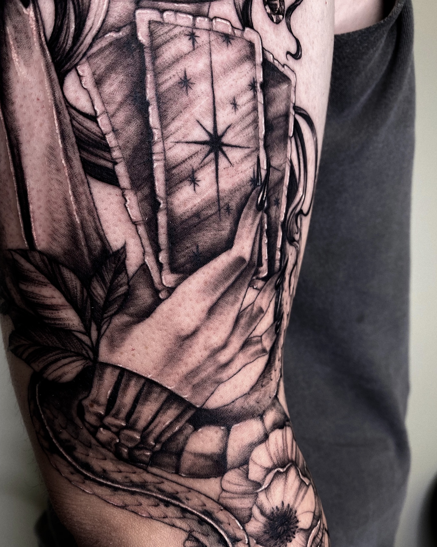Tattoo by @jenpetronella — black_and_grey