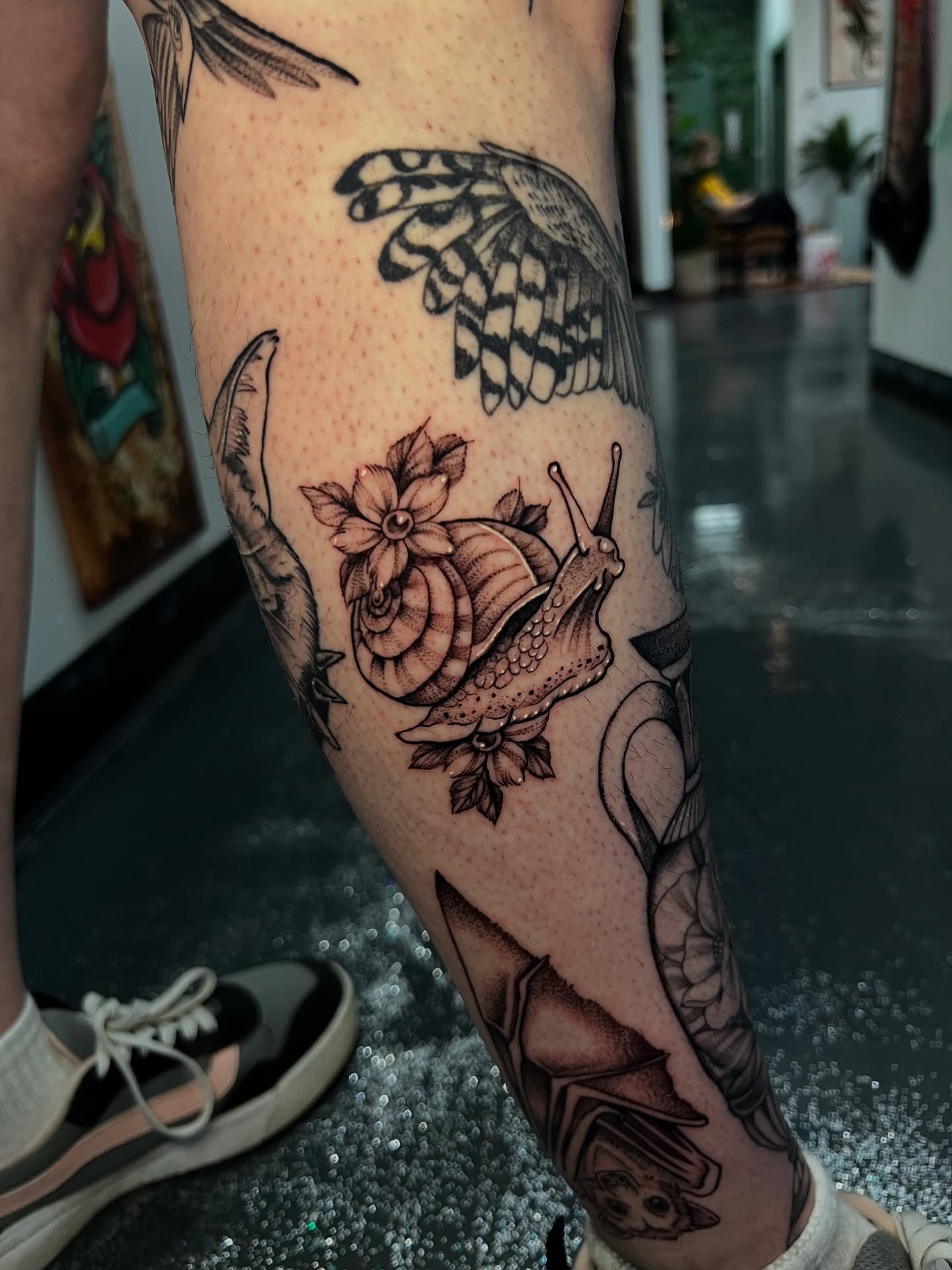 Tattoo by @tatsbysass — black_and_grey