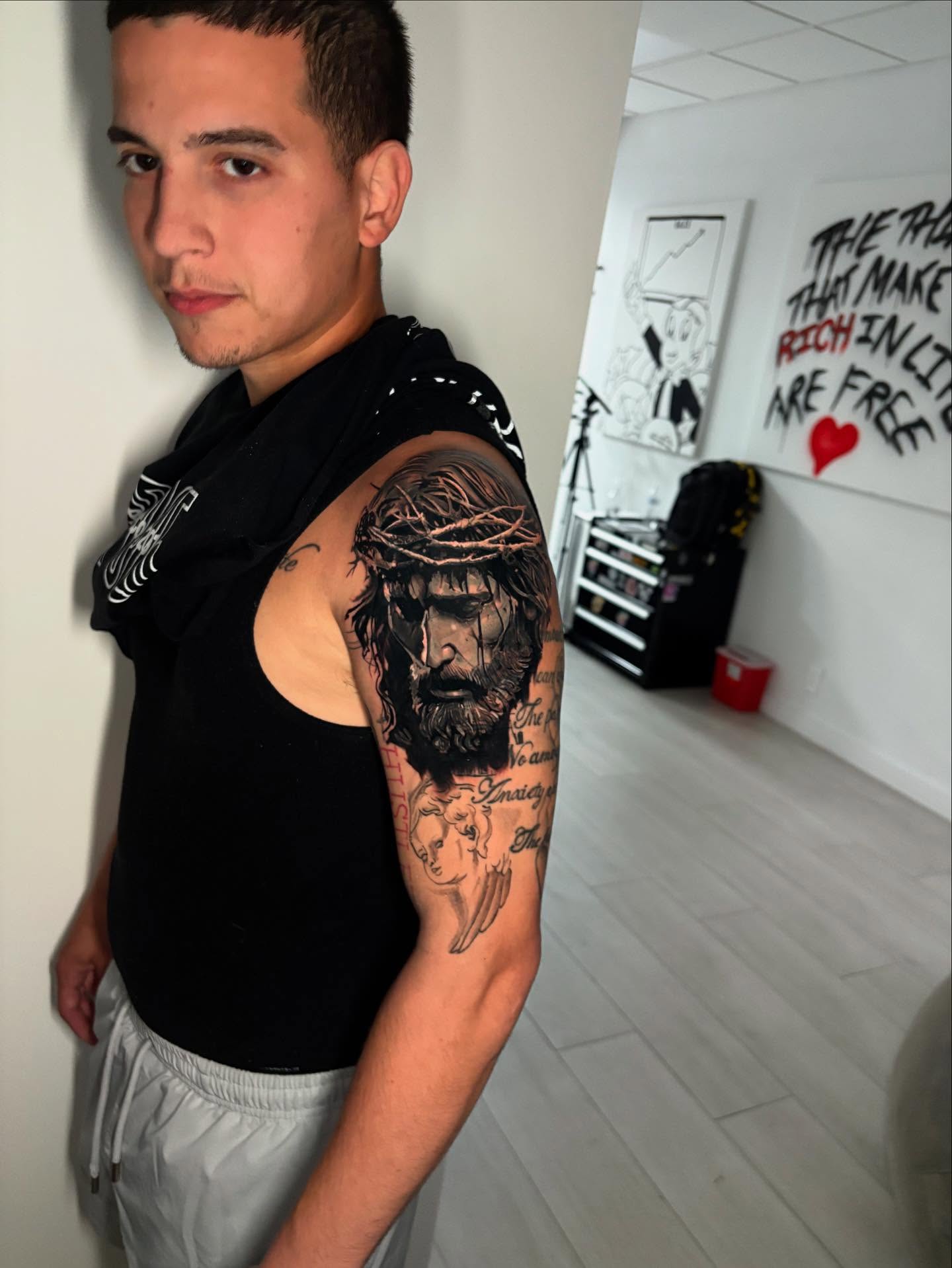 Tattoo by @lmgtattoos — realism, dark_realism