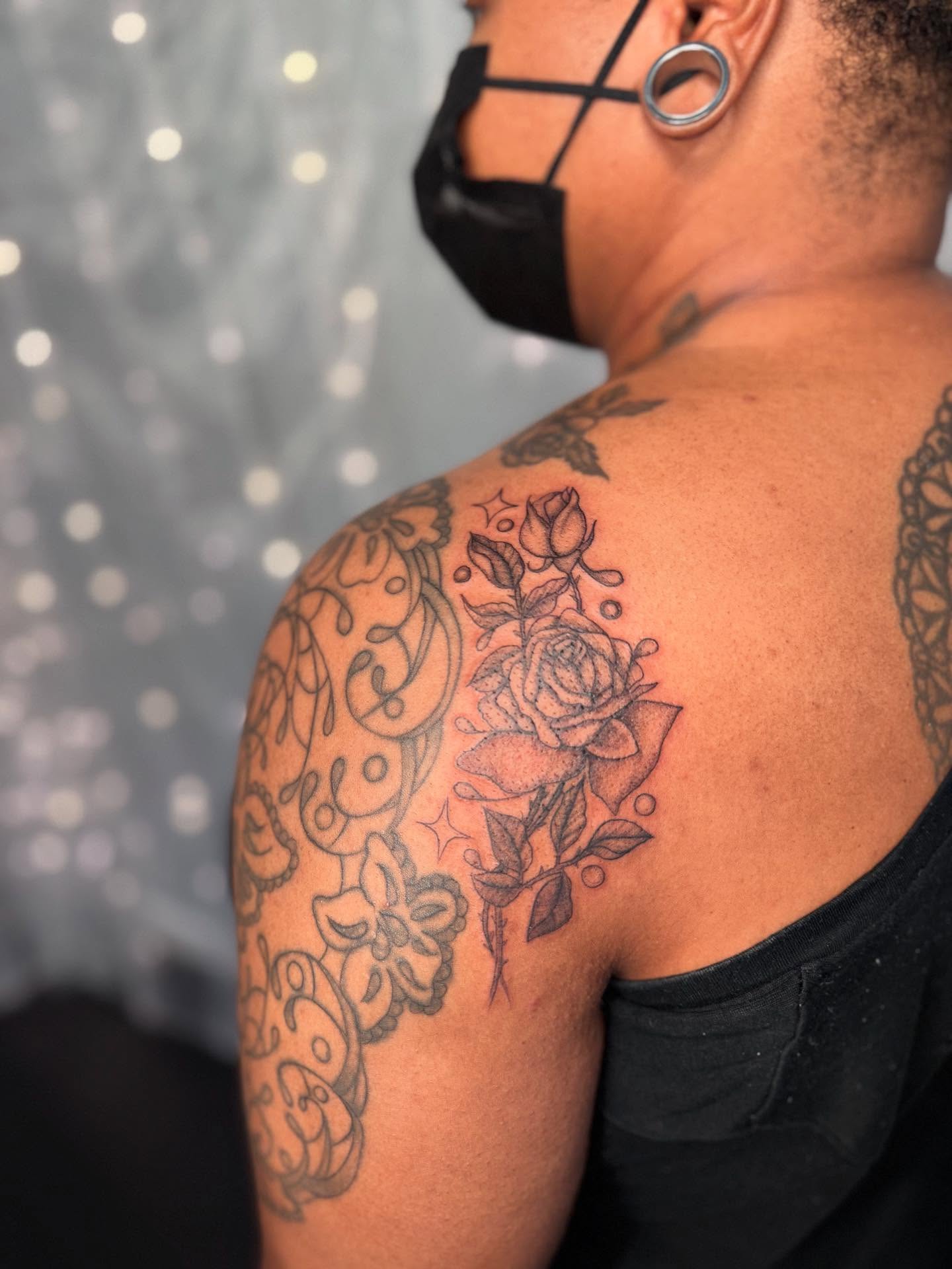 Tattoo by @promethearising — black_and_grey