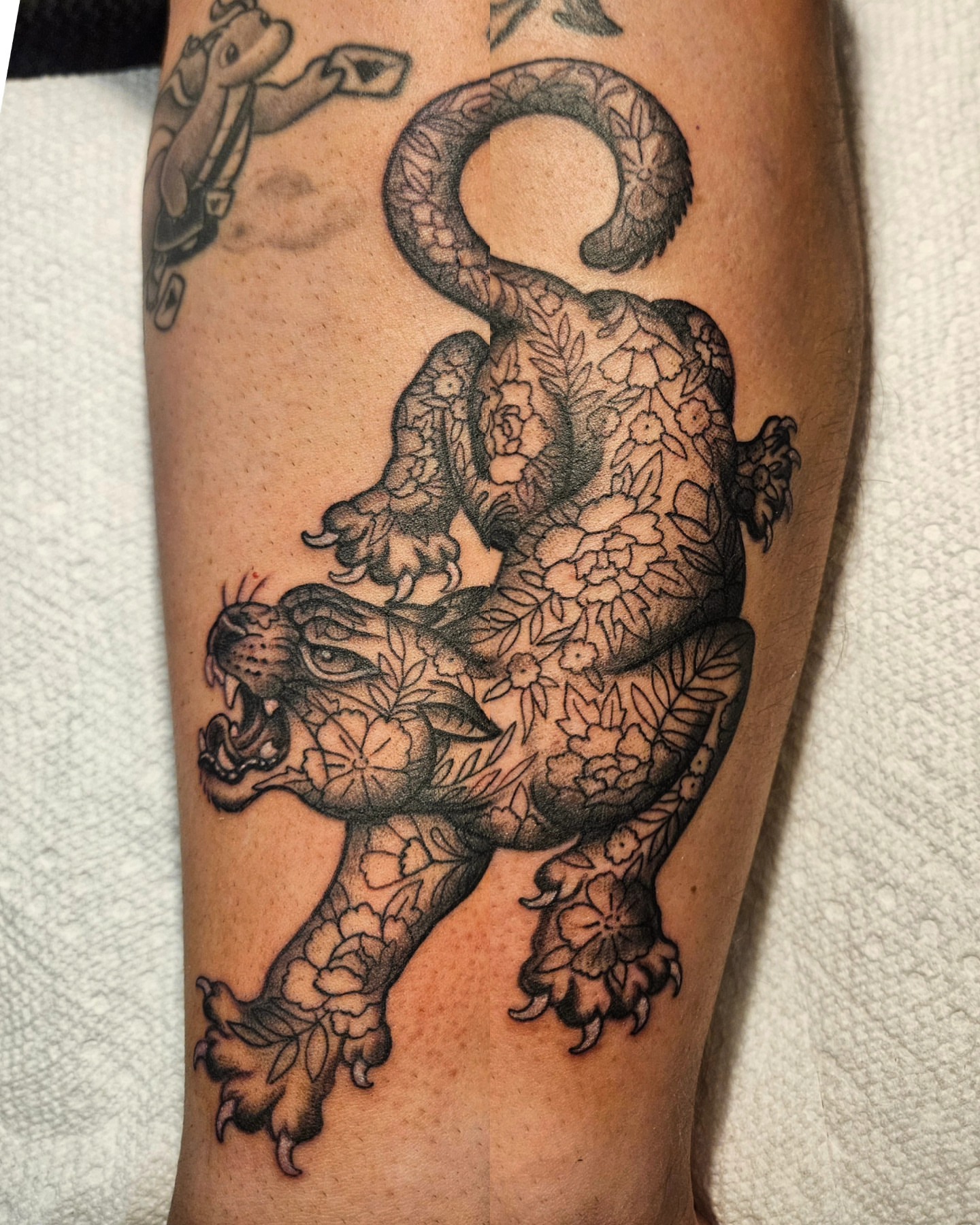 Tattoo by @owenmillertattoo — black_and_grey, realism