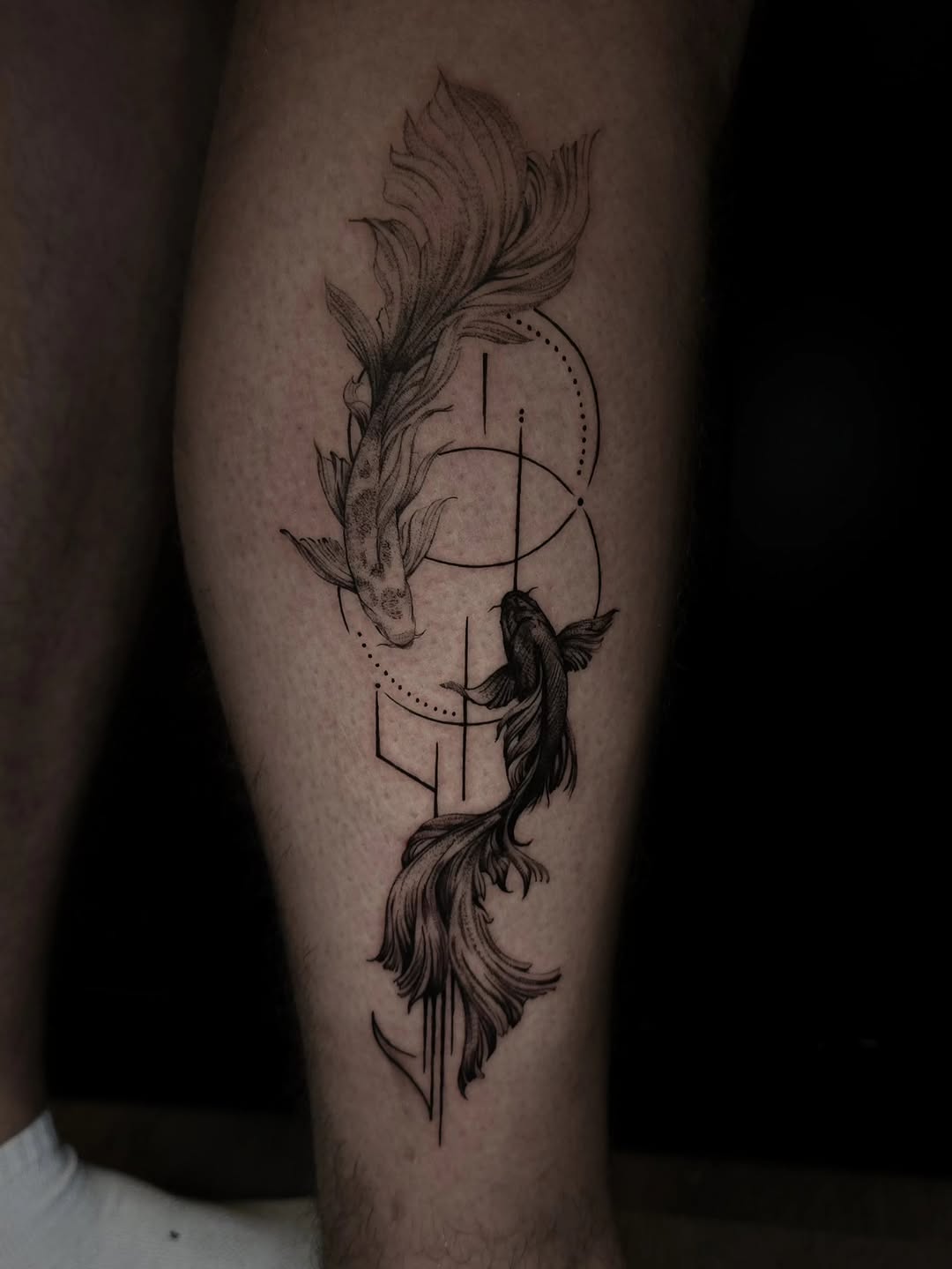 Tattoo by @ink_by_vi_tattoo — fine_line, black_and_grey