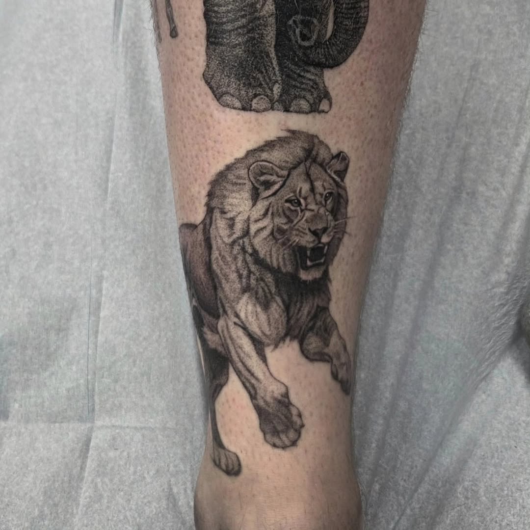 Tattoo by @kylejosephtattoo โ realism, black_and_grey