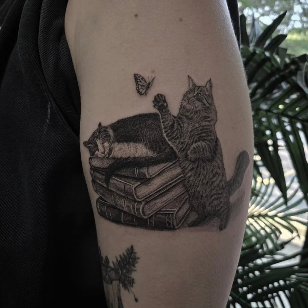 Tattoo by @kylejosephtattoo โ realism, black_and_grey