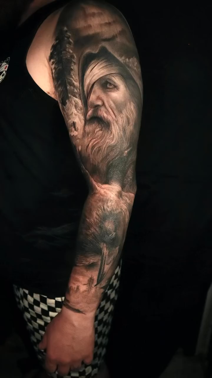 Tattoo by @mikejtattooer22 — realism, black_and_grey