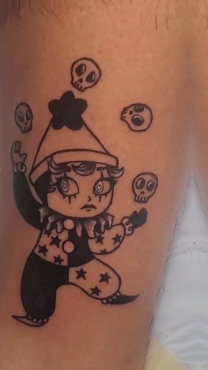 Tattoo by @sleepywitchink — blackwork