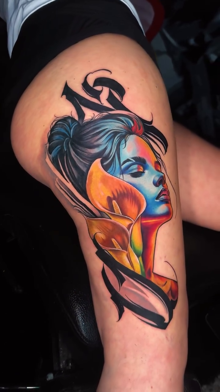 Tattoo by @another_tattoo — neo_traditional, trash_polka