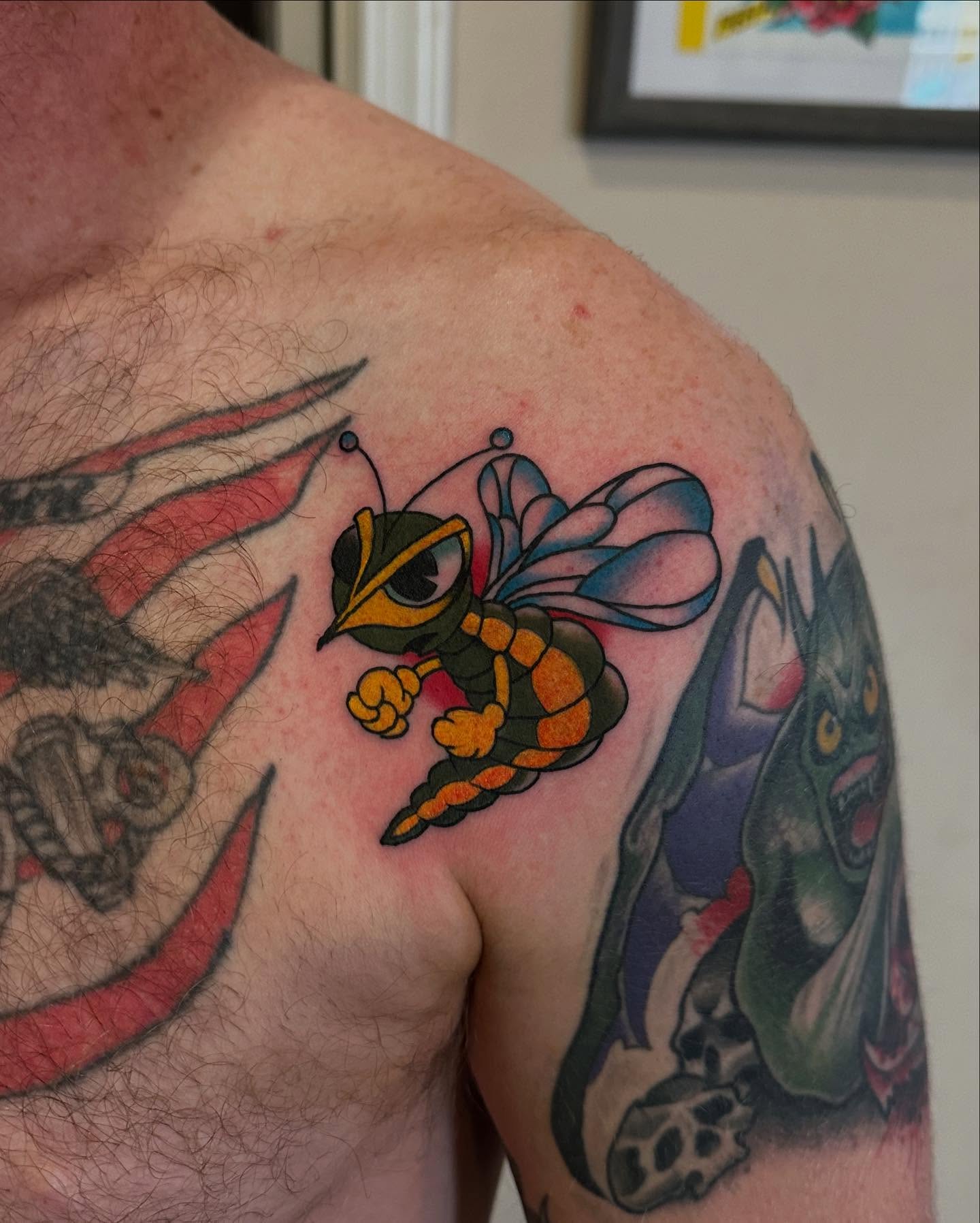 Tattoo by @gravestattooer — new_school, illustrative