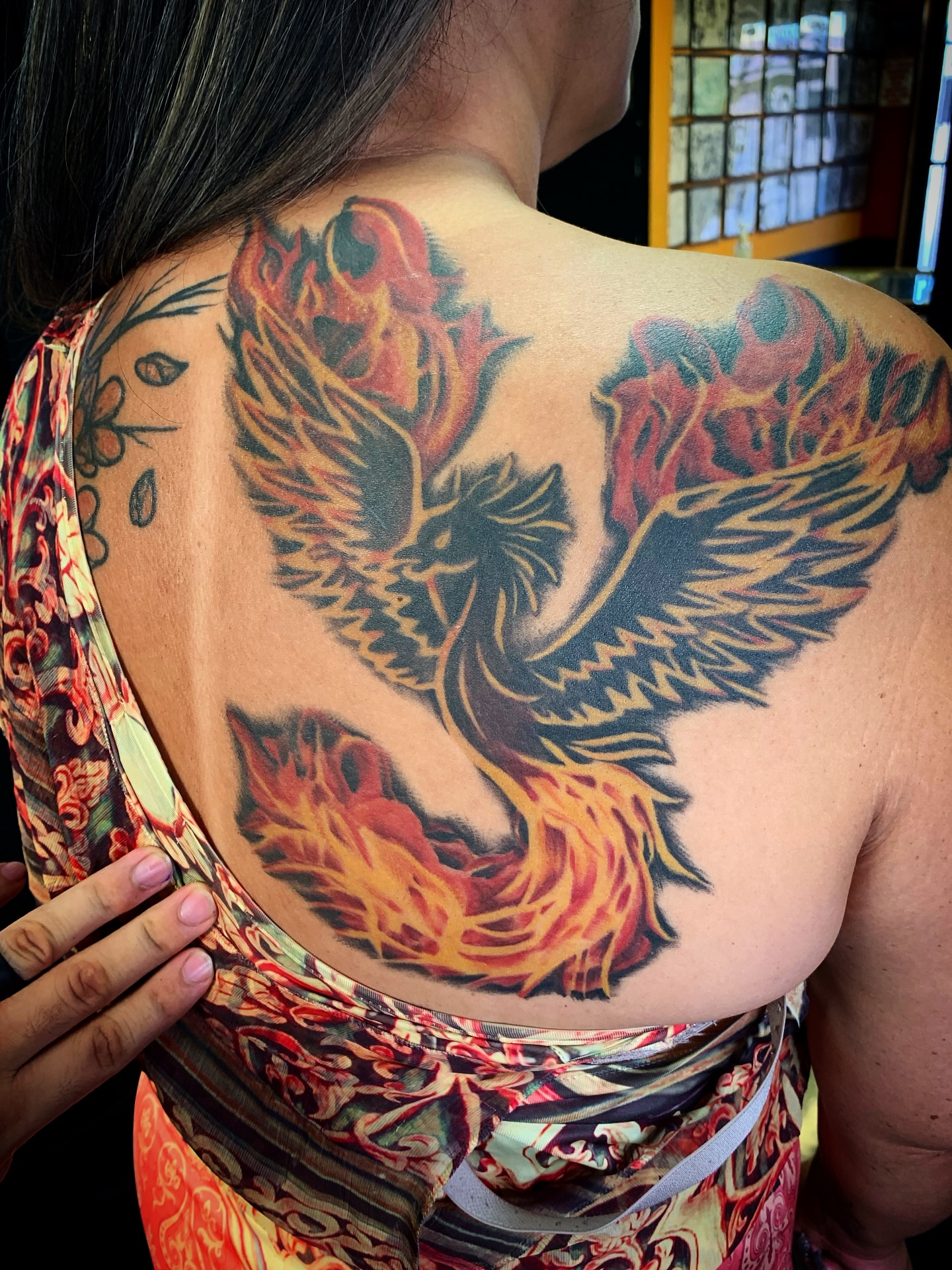 Phoenix japanese irezumi tattoo on the back by Abel Ponce