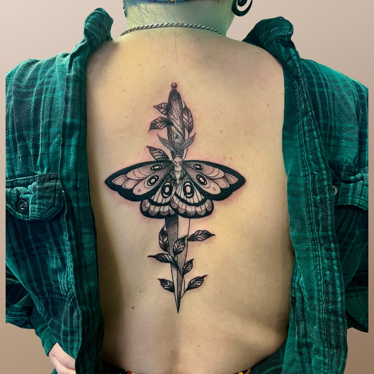 Tattoo by @honeybri.tattoo — black_and_grey, realism