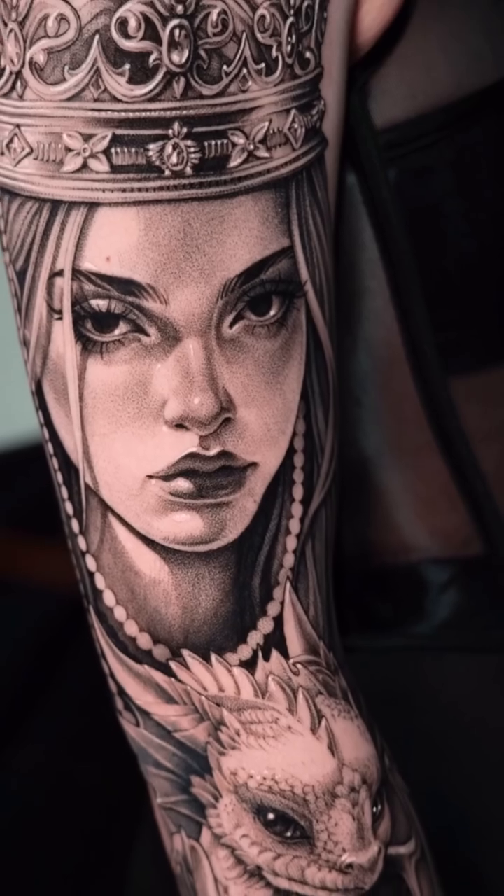 Tattoo by @abcd_tattoo — realism, black_and_grey