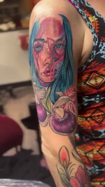Tattoo by @tattooswithdee — realism, trash_polka