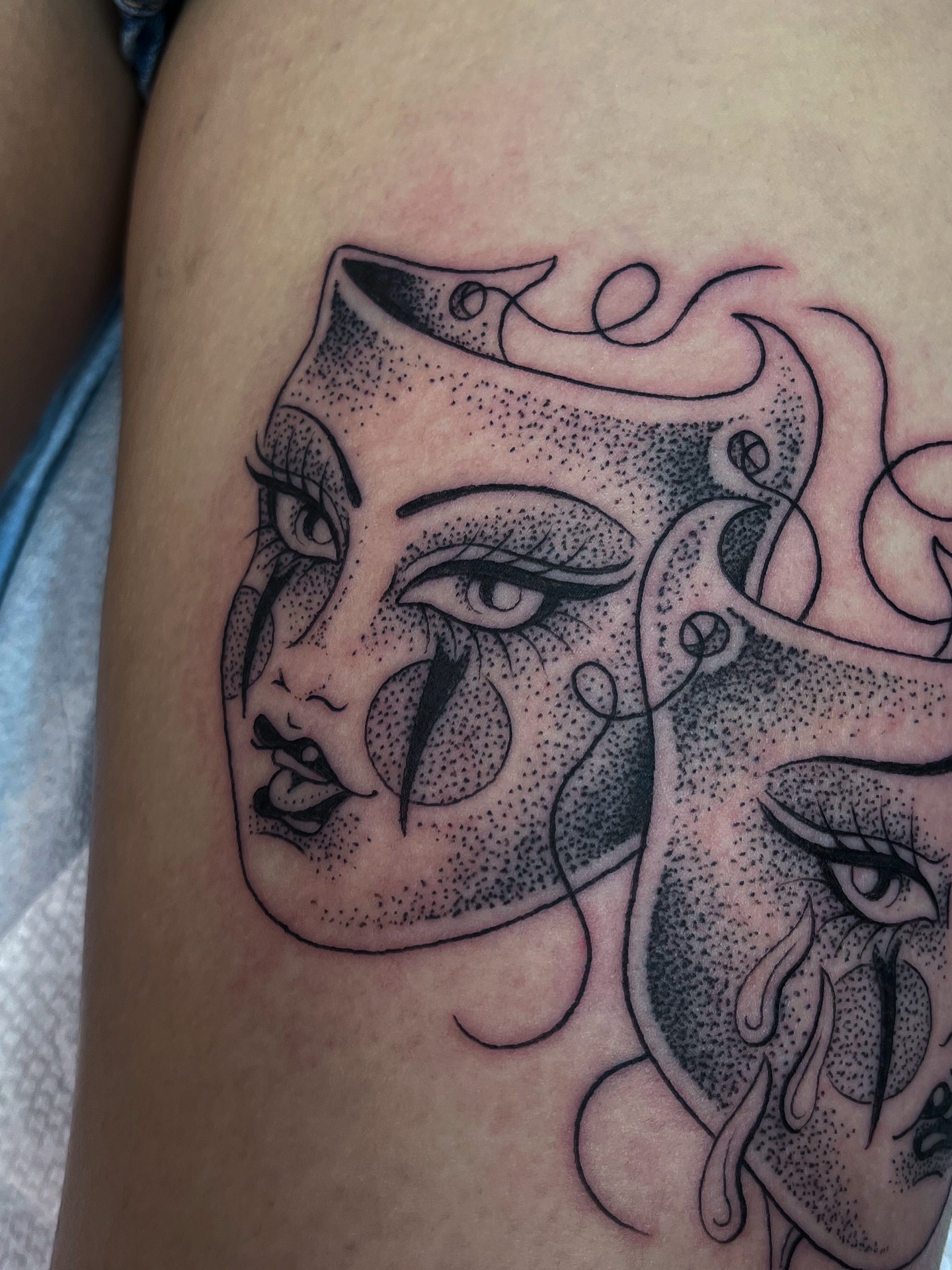 Tattoo by @evilnemec โ dotwork, geometric