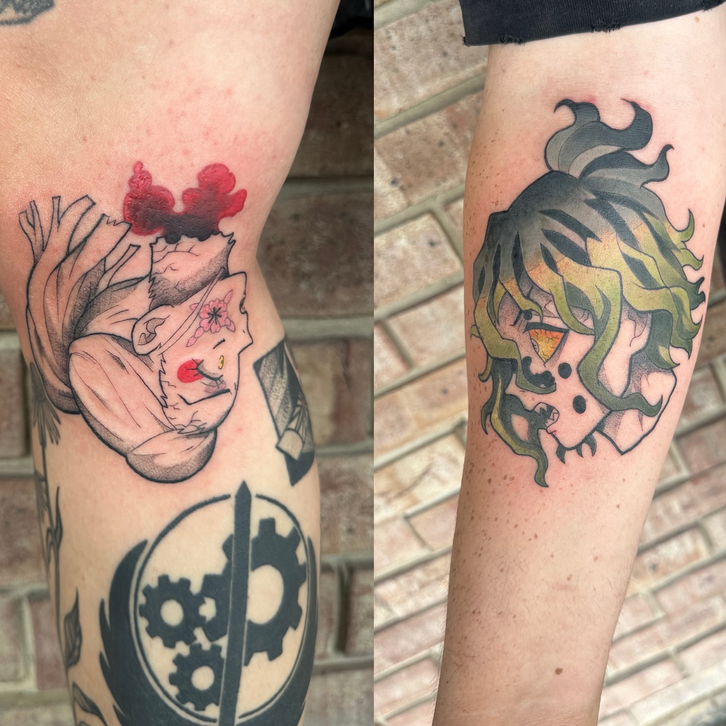 Tattoo by @leethemillennial — anime, dotwork