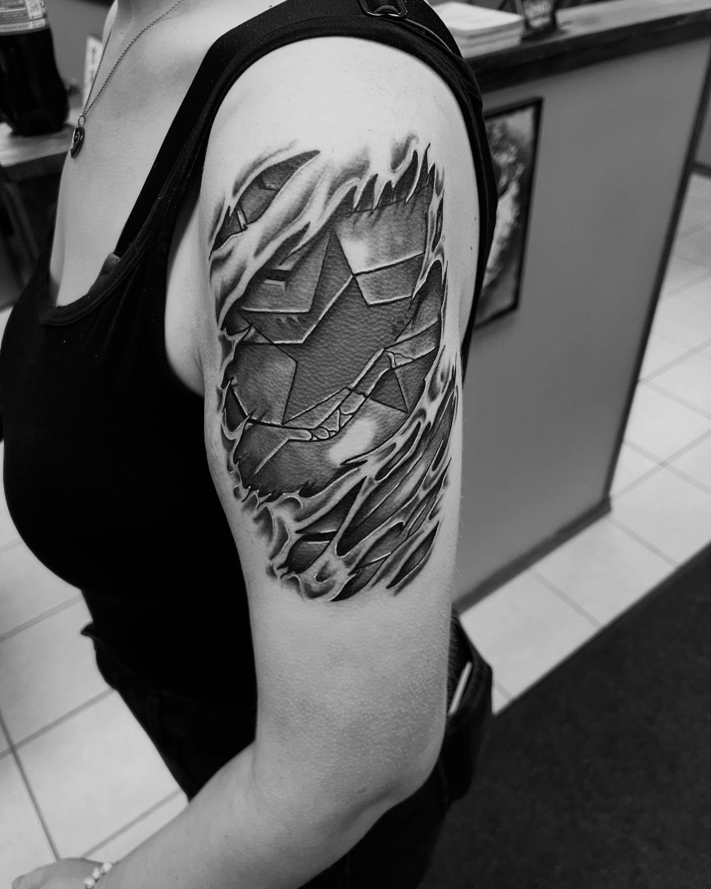 Tattoo by @art.abuse — black_and_grey, realism