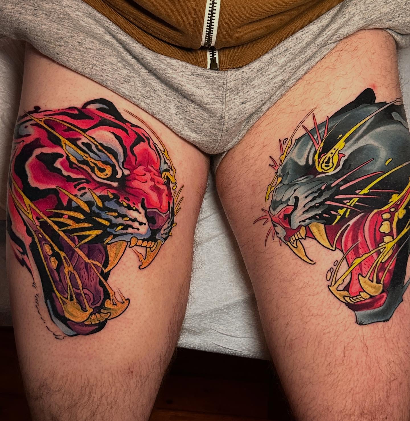 Tattoo by @grizzleyclaire — new_school, anime