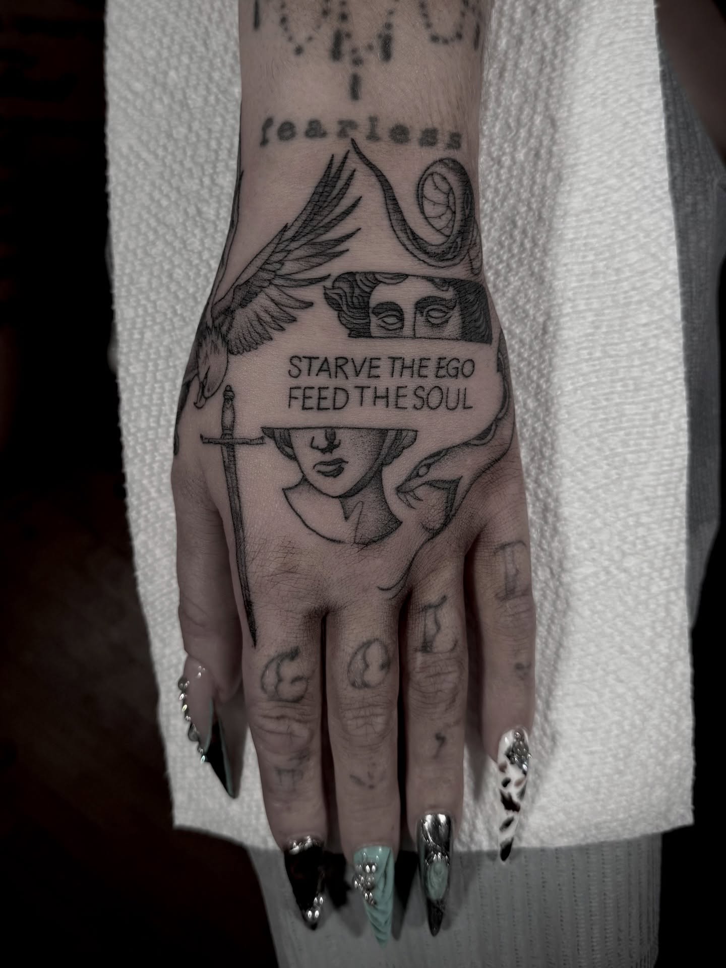 Tattoo by @thebrianpayne — black_and_grey