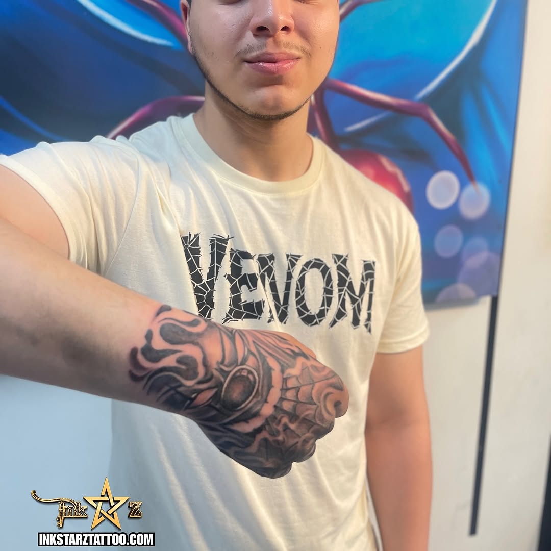 Tattoo by @inkstar — black_and_grey, realism