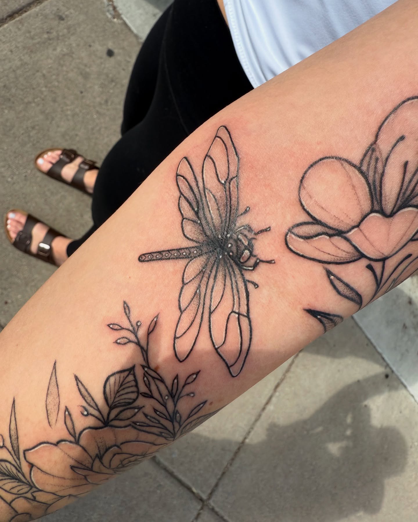 Tattoo by @kittymarietattoos โ black_and_grey