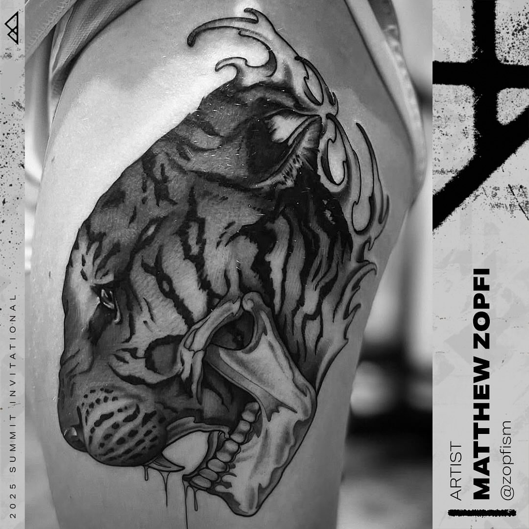 Tattoo by @zopfism — black_and_grey, realism