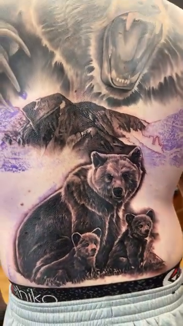 Tattoo by @brycemoodietattoo — realism, black_and_grey
