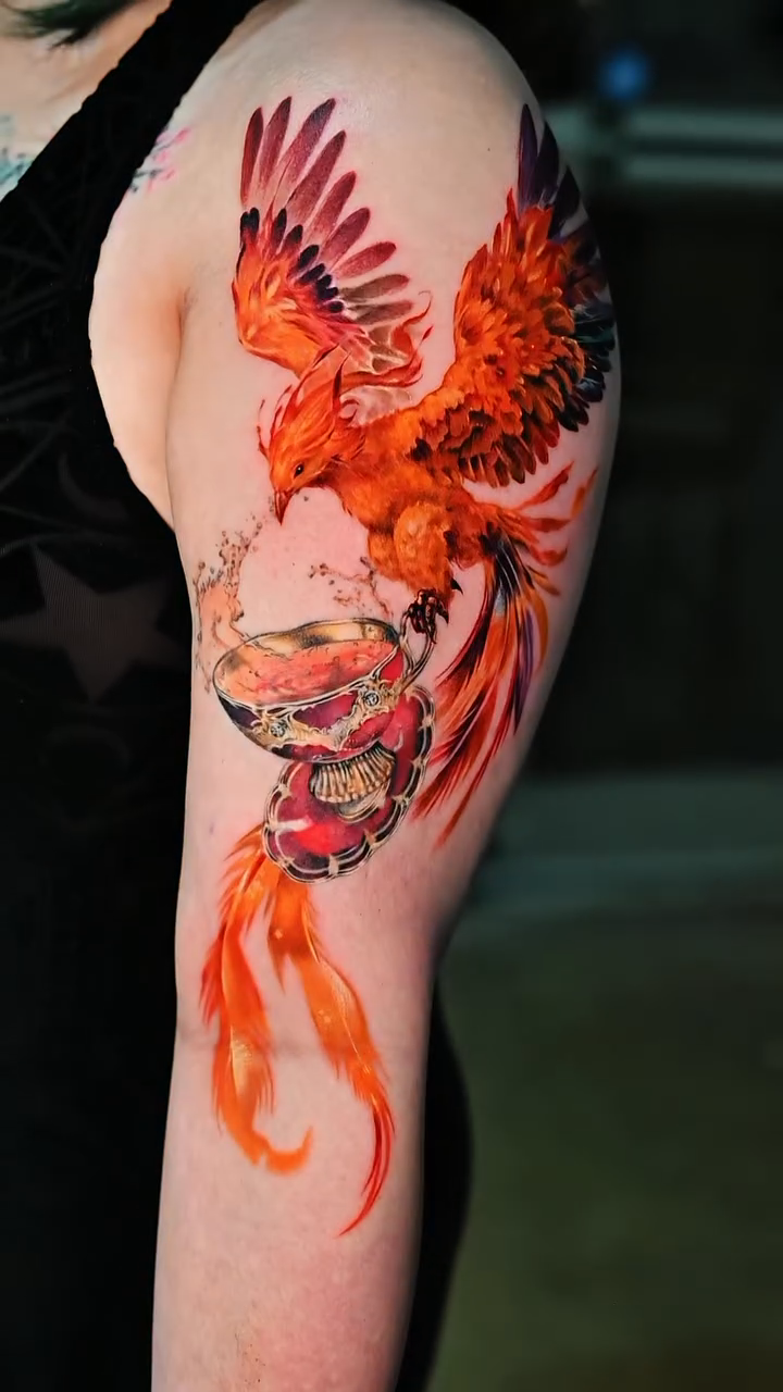 Tattoo by @sentimental_laundry — realism, trash_polka