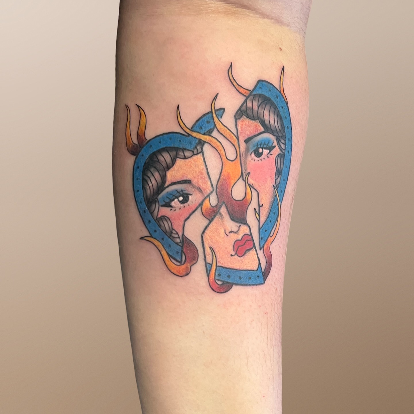 Tattoo by @honeybri.tattoo — geometric, dotwork
