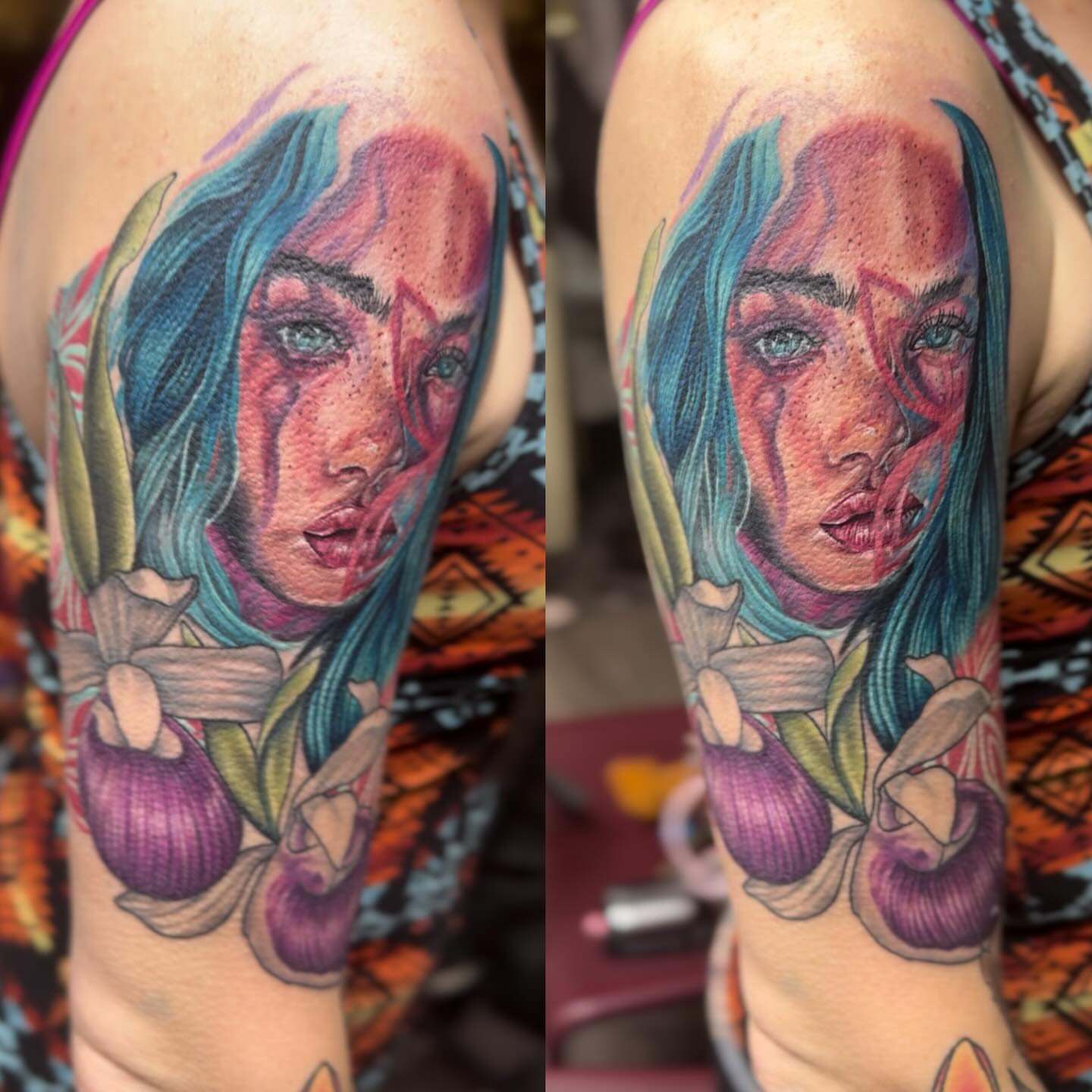 Tattoo by @tattooswithdee — realism, dotwork