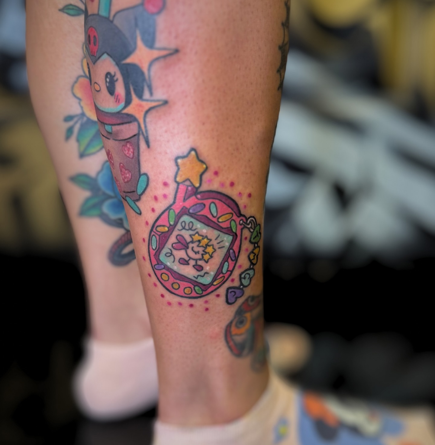 Tattoo by @aminatattooyou โ new_school, dotwork