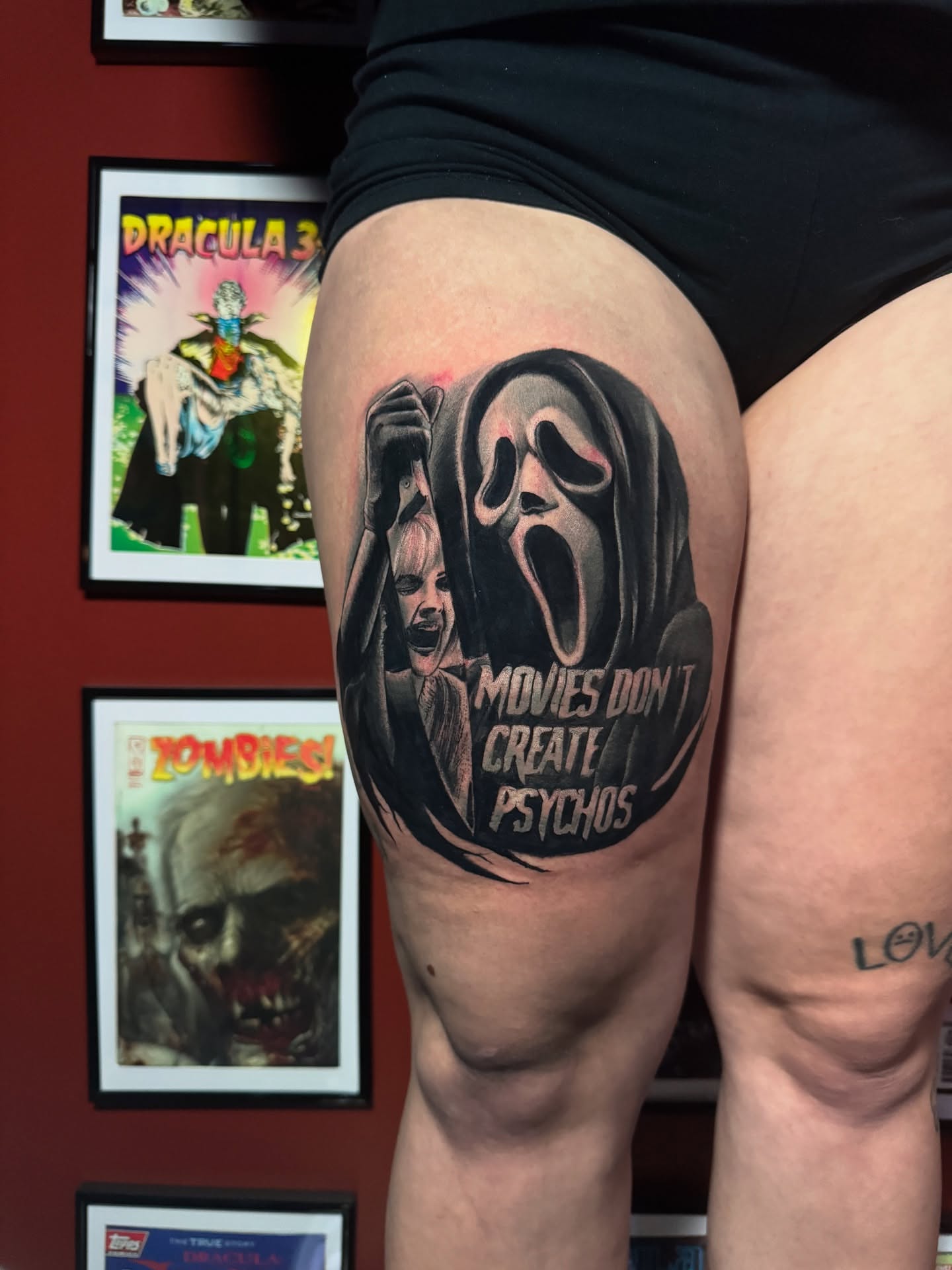 Tattoo by @garrettrautio โ black_and_grey