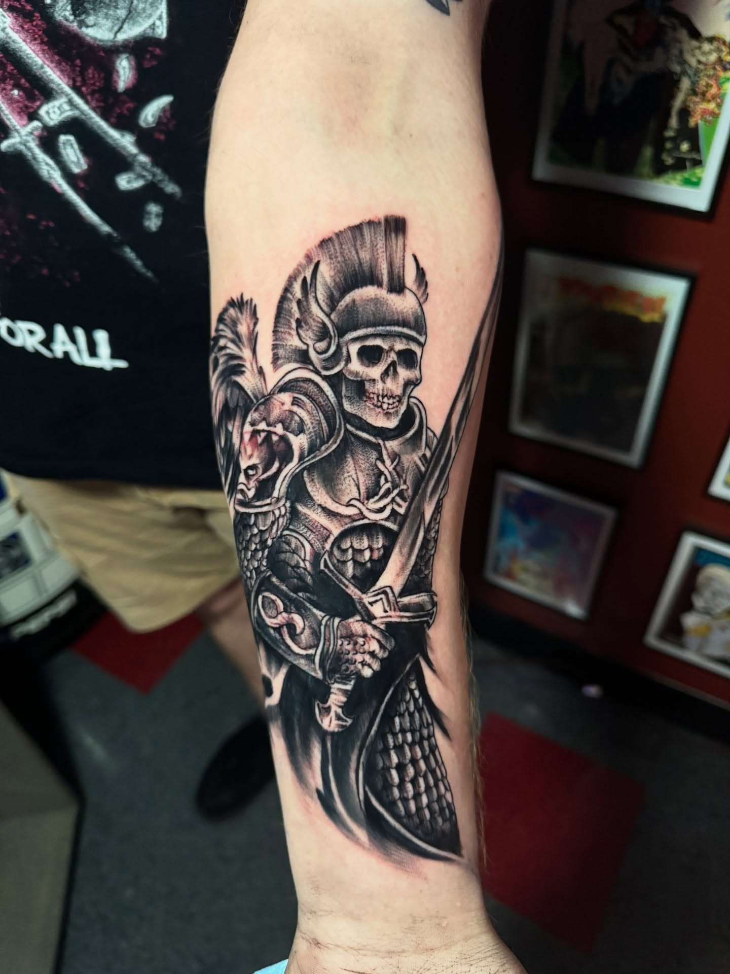 Tattoo by @garrettrautio โ black_and_grey, realism