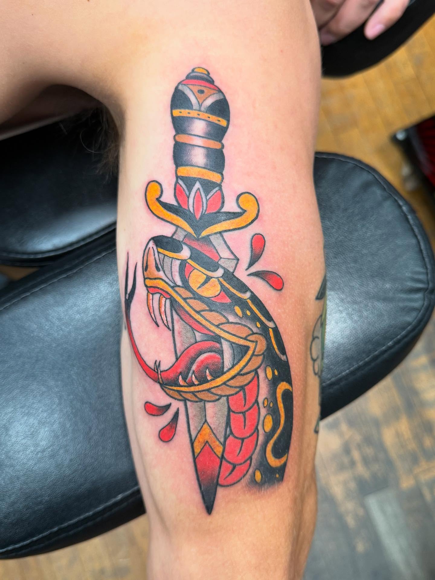 Tattoo by @oldetownescott — american_traditional