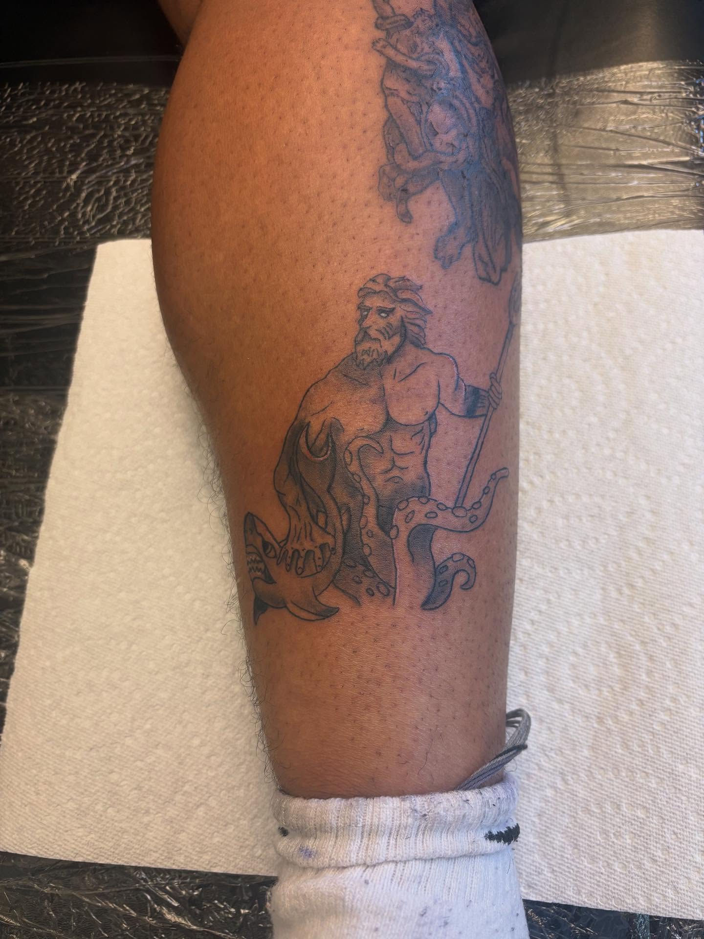 Tattoo by @lukeybtattoo — black_and_grey