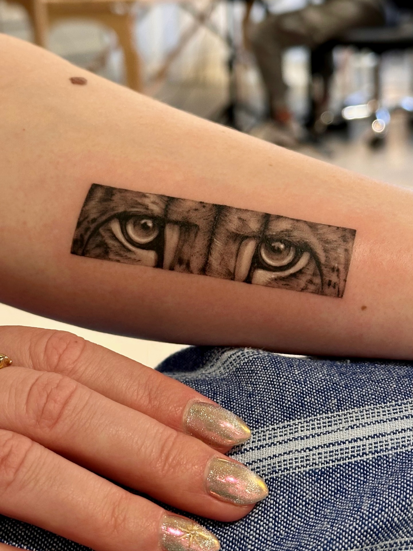 Eyes realism tattoo on the forearm by Soohee Jin✨ NYC tattoo artist