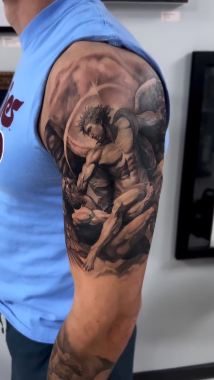 Tattoo by @the_buza — realism, black_and_grey