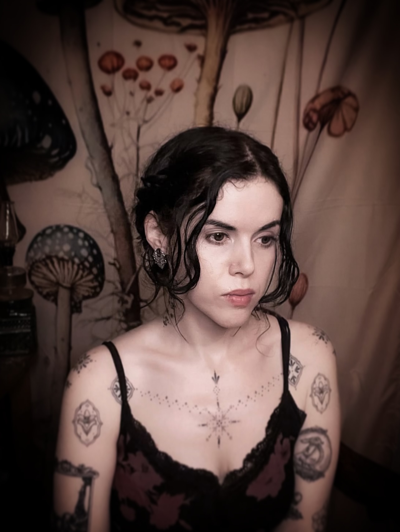 Snowflake geometric tattoo on the chest by 𝒥𝓊𝓃𝒾𝓅𝑒𝓇 𝒫𝑜𝓈𝓉 (Juju)