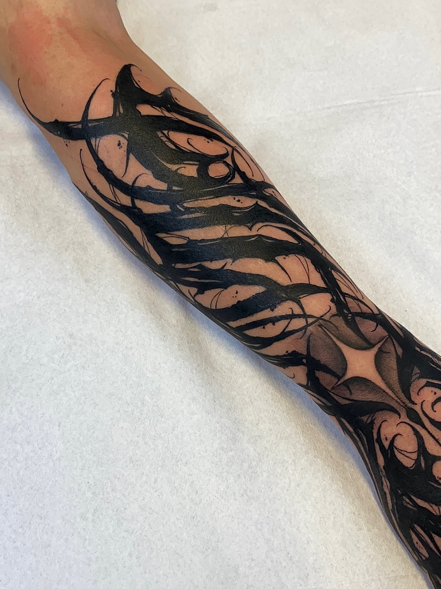 Tattoo by @_vants__ — black_and_grey