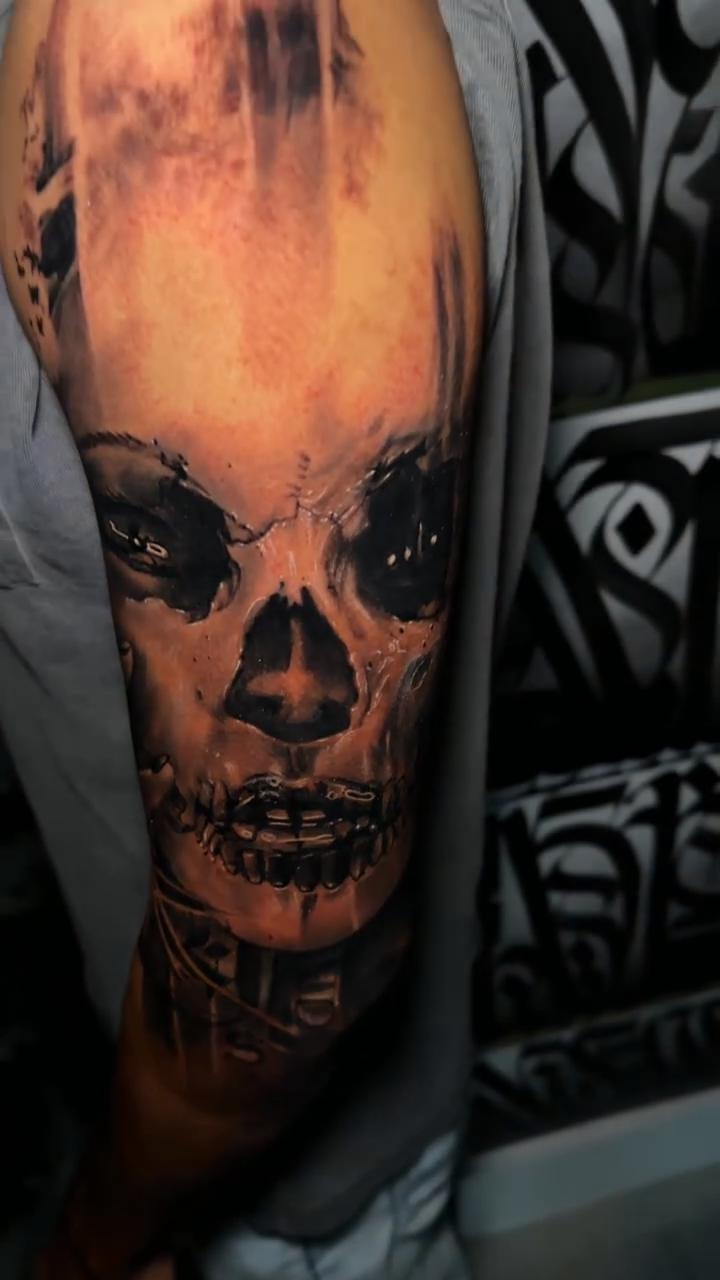 Tattoo by @augiestakes — realism, dark_realism