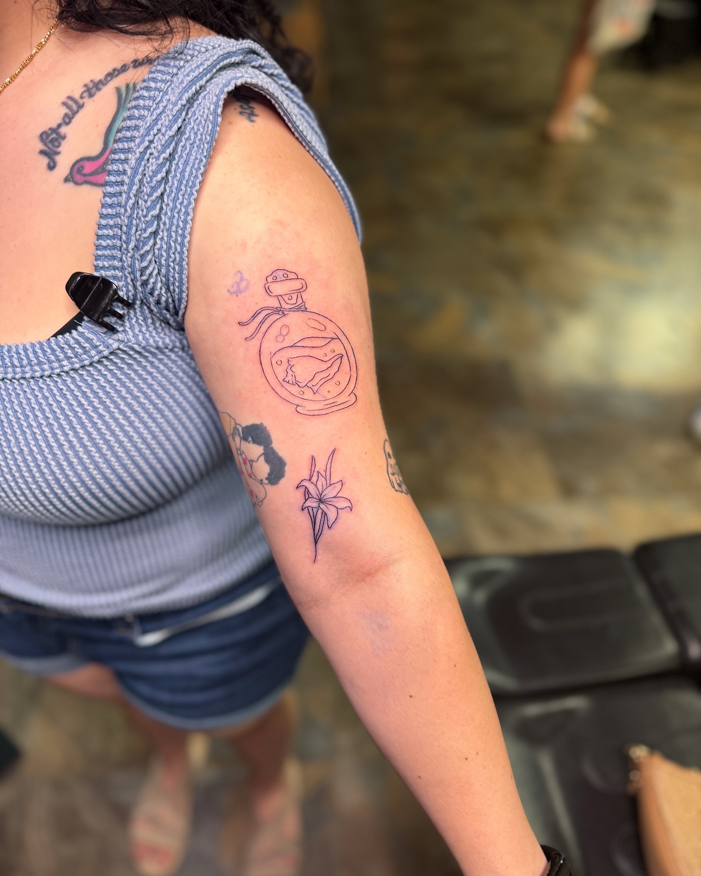 Tattoo by @chicanatattoos — dotwork