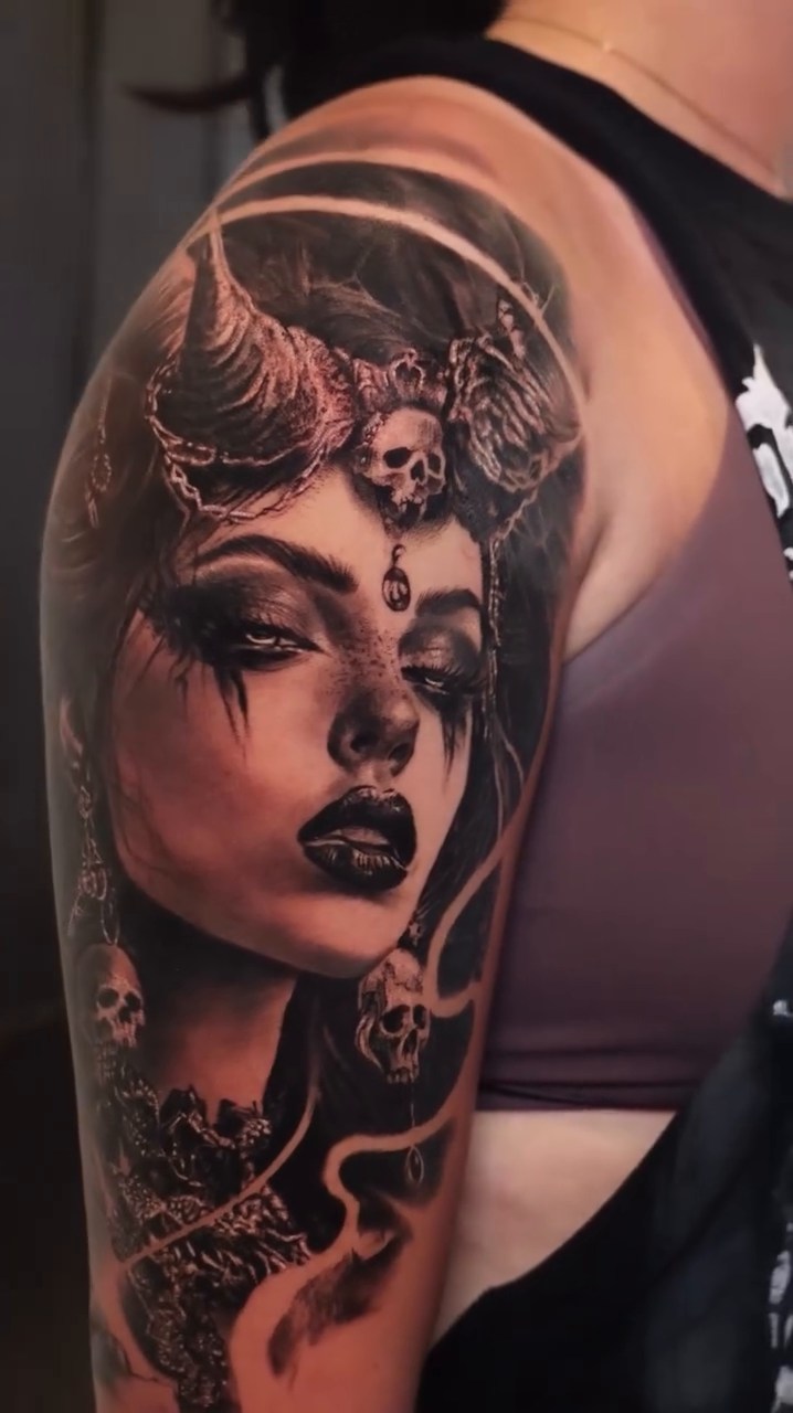 Tattoo work at Evergreen Tattoo Invitational 2026