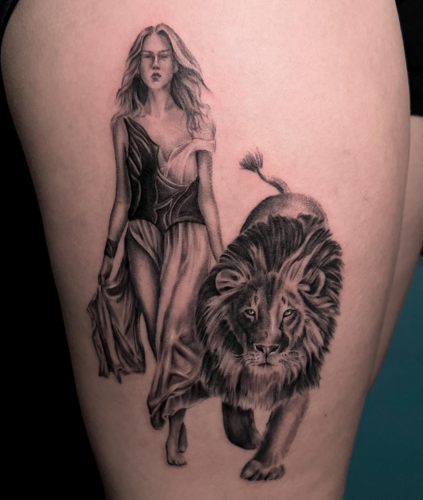 Tattoo by @leeranco_tattoos — realism, black_and_grey