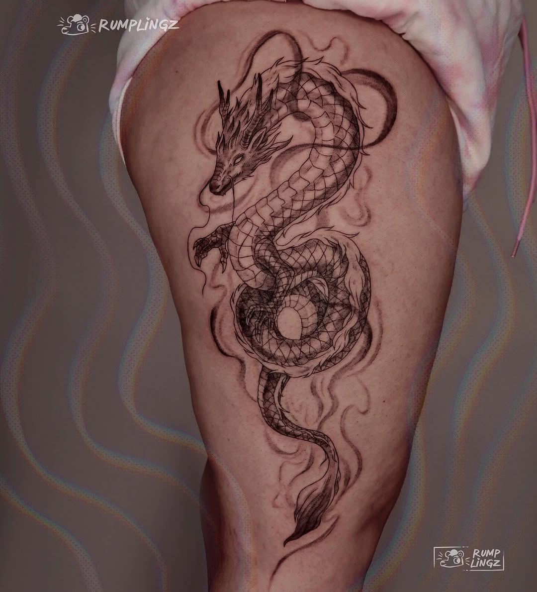 Tattoo by @rumplingz โ japanese_irezumi, black_and_grey