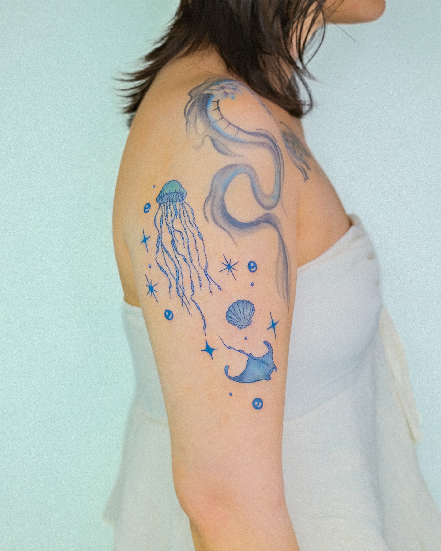 Tattoo by @katzepoke β watercolor