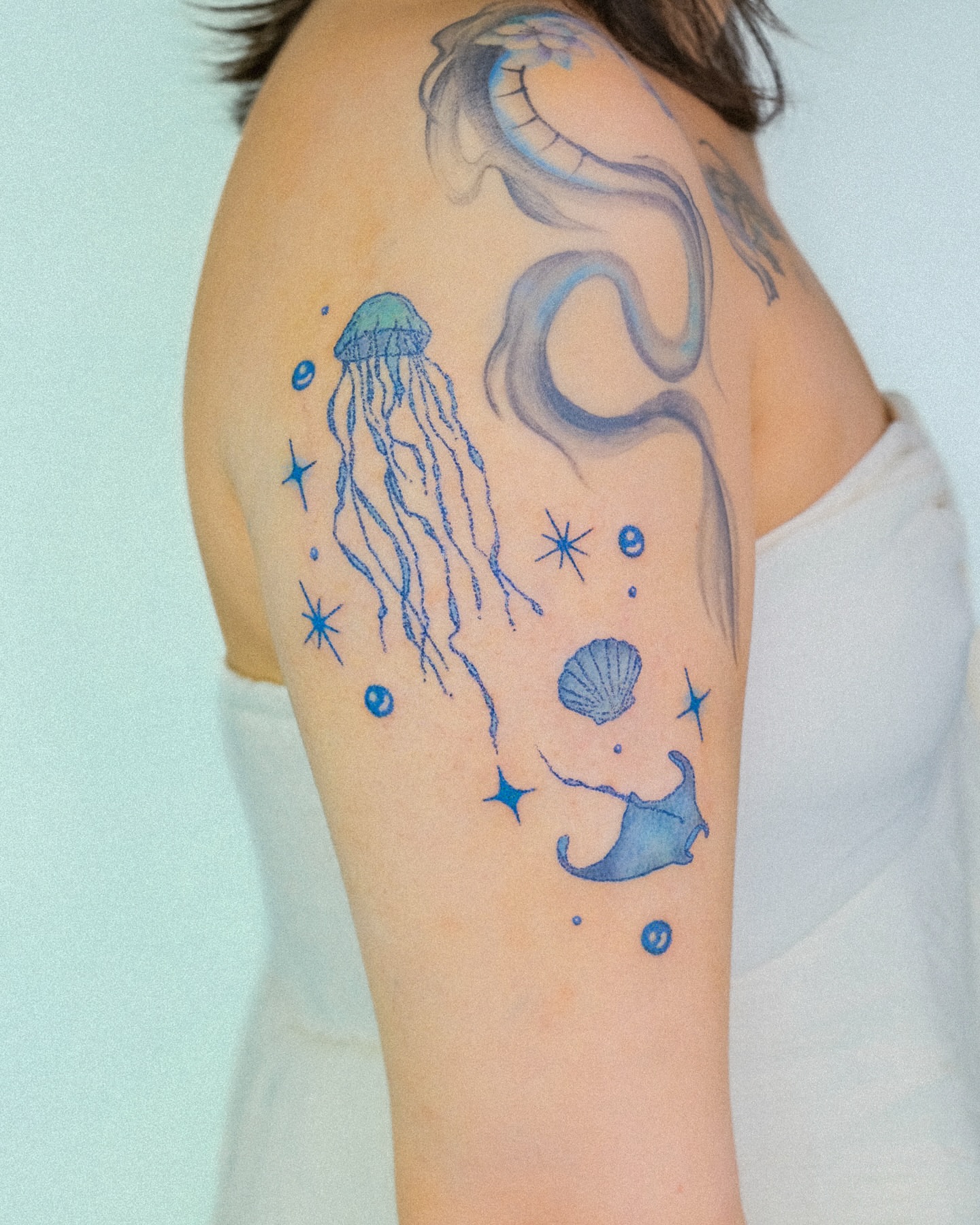 Tattoo by @katzepoke β watercolor