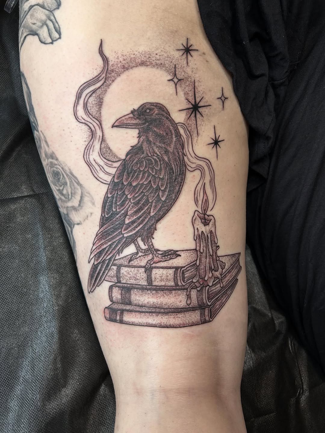 Tattoo by @inkslingingtattoo โ black_and_grey, illustrative
